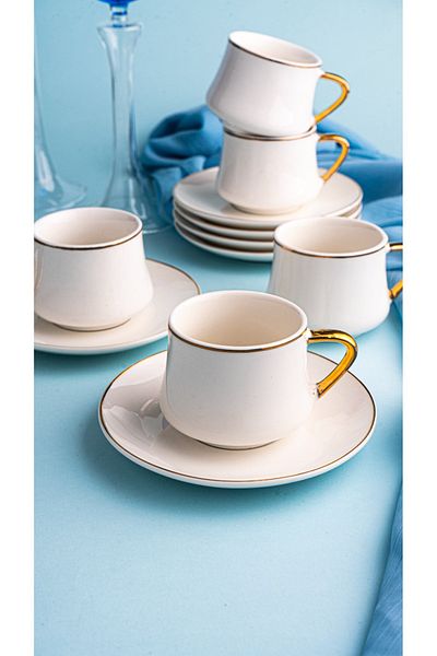 Bambum Pure - 6-Person Coffee Cup Set Wide