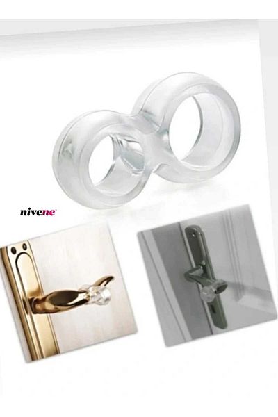 NİVENE Plastic 8 Pieces Door Handle Window Stopper, Door Back Wall Protector Bumper, Silicone Stopper