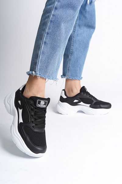 eformoda by emre yılmaz Pantofi de damă alb-negru 0152