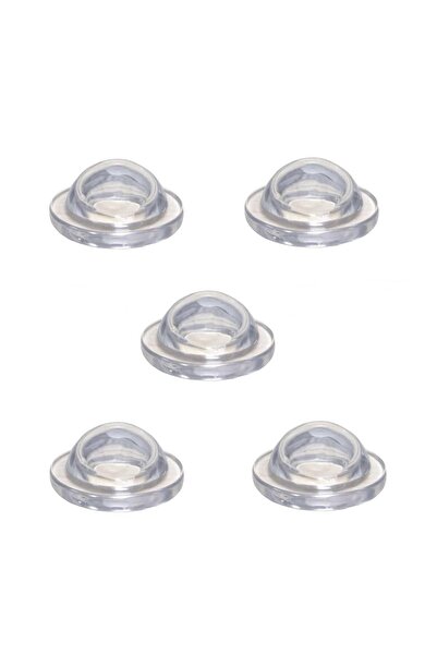 SSEPETLESENE 5 قطع من سدادة مقبض الباب الشفافة المصنوعة من السيليكون