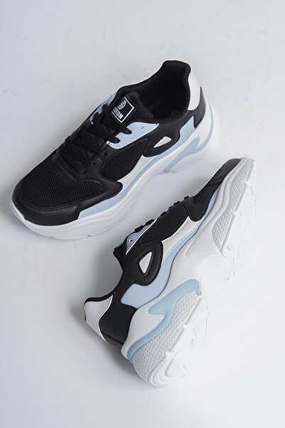 en7 Μαύρο μπλε γυναικείο αθλητικό sneaker 0152