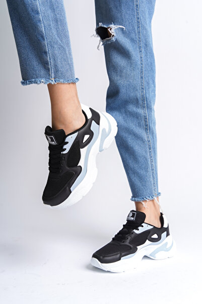 en7 Μαύρο μπλε γυναικείο αθλητικό sneaker 0152