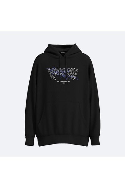 Shout Унисекс суичър с качулка Oversize Shout Insomnia Oldschool