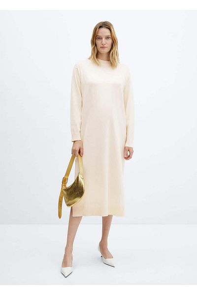 MANGO Woman Round Neck Knitwear Dress