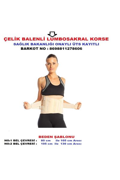 başarı ortopedi Lumbosacral Steel Underwire 26 Cm Waist Hernia Corset Waist Hernia Girdle