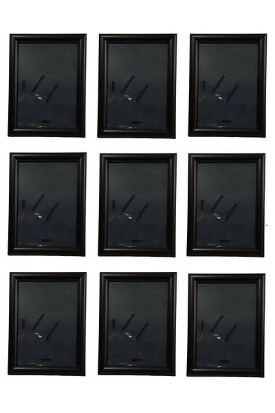 AS TİCARET Black A5 (15X21) Frame Set 9 Pieces