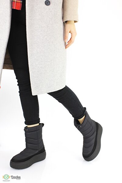 DOCKA Kadın Kalın Taban Kürklü Spor Kar Botu