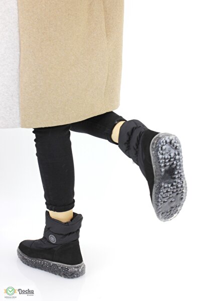 DOCKA Kadın Kalın Silikon Taban Kürklü Kar Botu