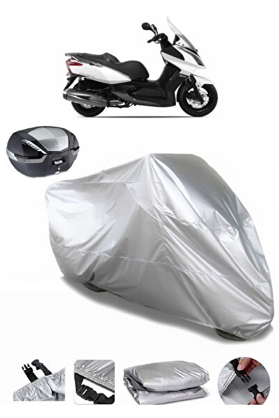 AUTOLION حقيبة خلفية Kymco Downtown 300i متوافقة مع مشمع الدراجات النارية بجو...