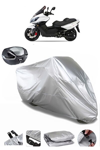 AUTOLION Kymco Xciting 500i R Rear Bag Compatible Motorcycle Tarpaulin Premiu...
