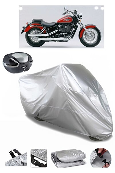 AUTOLION حقيبة خلفية متوافقة مع القماش المشمع للدراجات النارية Honda VT 1100 ...