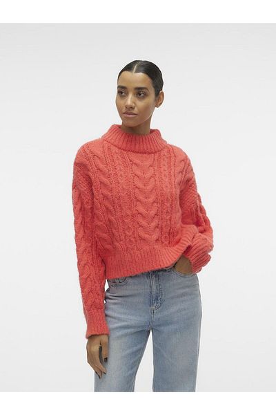 Vero Moda Strickpullover VMDREAM LS HIGHNCK CROP PULLOVER GA EXC