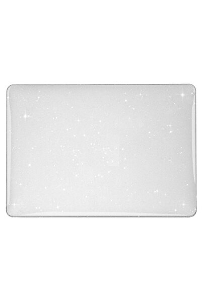 Nezih Case Macbook Pro 16 inç M3 / M3 Pro / M3 Max A2991 Uyumlu Kapak Simli Parlak Kristal Tam Korumalı Kılıf