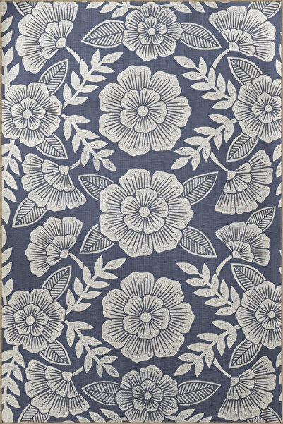 Rugs Modern Halı Δημιουργικό μοντέρνο διακοσμητικό χαλί με μπλε μπεζ τόνους κ...