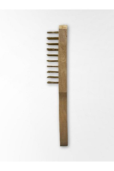 prestige store wire brush barbecue brush wood
