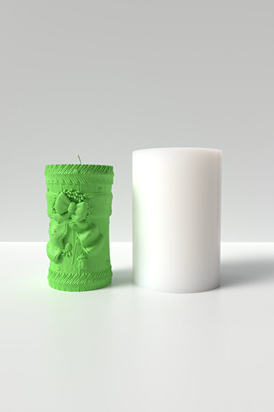 Cageartstudio Yılbaşı Desenli Mum Silikon Kalıp - Mum Kalıbı Mum Yapım Malzem...