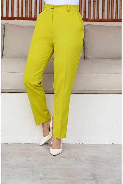 DEVRAN Pistachio Green Large Size Pocket Classic Trousers