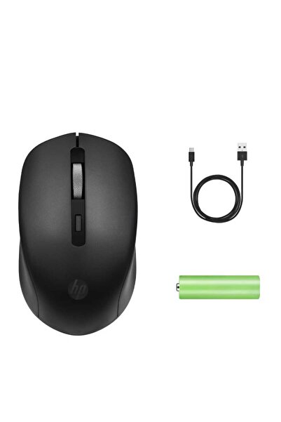 HP S1000C 2.4ghz Kablosuz Şarj Edilebilir Sessiz Mouse Siyah (Ramwhite Türkiye Garantili)