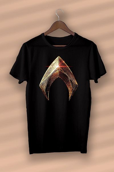 Pisa Art Aquaman Printed Organic Cotton Black Unisex - Γυναικεία - Ανδρικά - T-shirt