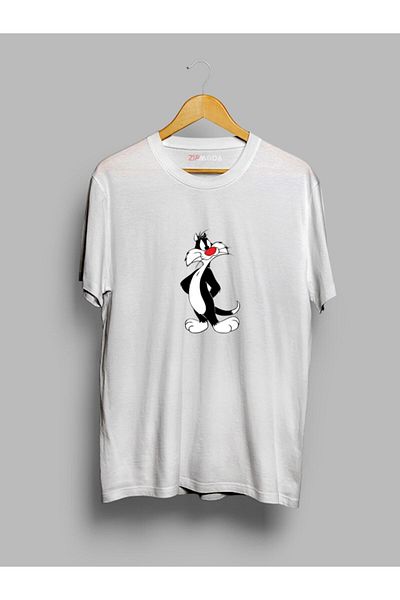 Pisa Art Μπλουζάκι με στάμπα Sylvester Design Oversize