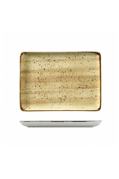 Kütahya Porselen Beige Rectangular Serving Plate 35x15 cm 1 piece
