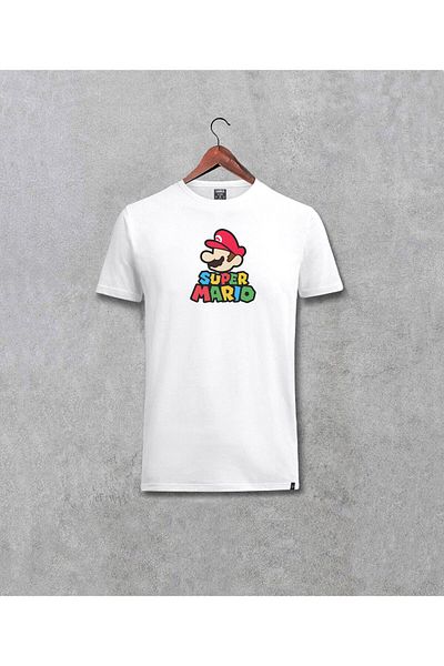 Pisa Art Μπλουζάκι με σχέδιο Super Mario με τυπωμένο (Unisex).