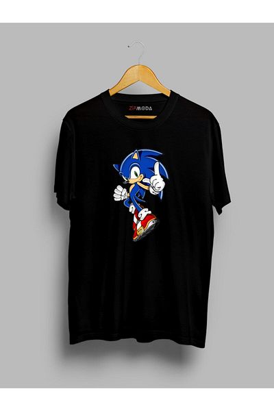 Pisa Art Μπλουζάκι με στάμπα Sonic Design Oversize