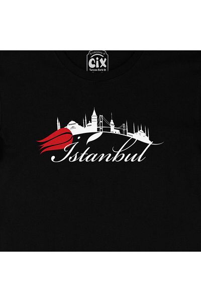 Pisa Art Μαύρο T-Shirt Istanbul Tulip