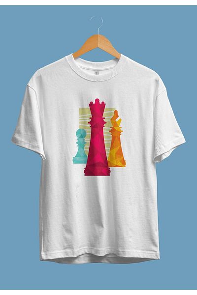Pisa Art Μπλουζάκι με τυπωμένο σχέδιο Unisex Chess Play Stone