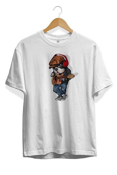 Pisa Art Unisex μπλουζάκι με το Serenat Doing Cool Bulldog Visual