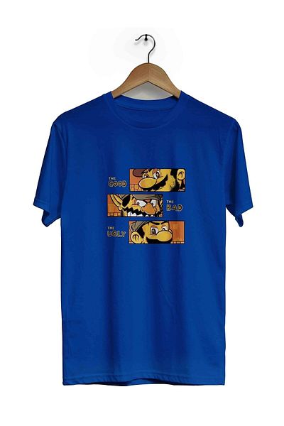 Pisa Art Μπλουζάκι Mario με κοντό μανίκι με στάμπα μπροστά πίσω Bll3612