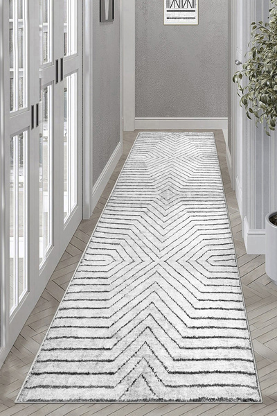 Thalia Home Kaymaz Tabanlı Yıkanabilir Baskılı Yolluk Mutfak Halısı Koridor H...