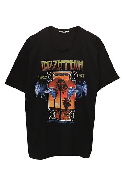 Pisa Art ΜΑΥΡΟ T-SHIRT UNISEX OVERSIZE ROCK MUSIC LED ZEPPELIN