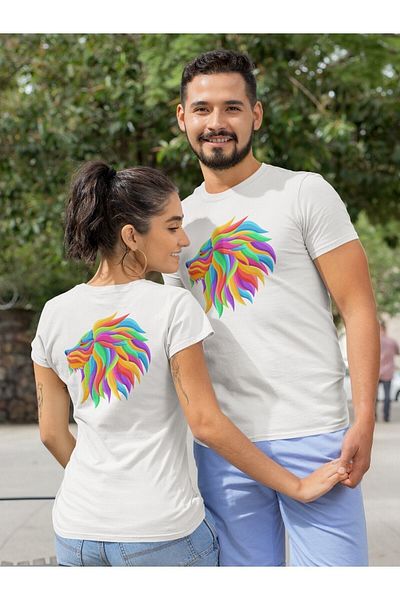 Pisa Art Μπλουζάκι με πολύχρωμο σύμβολο Λέων