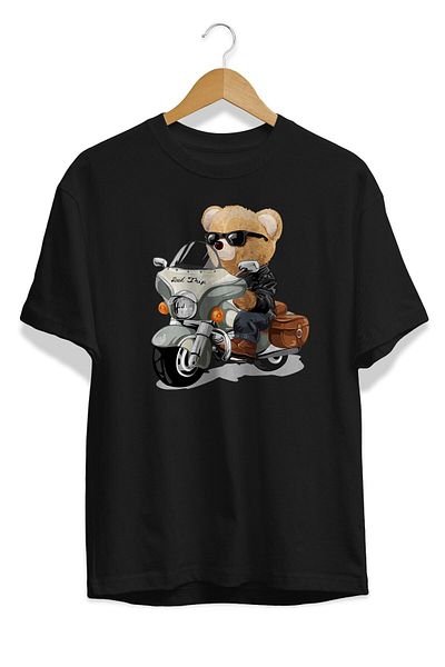 Pisa Art Motor Lover Biker Cool Bear Taddy Bear Unisex Ανδρικό T-Shirt