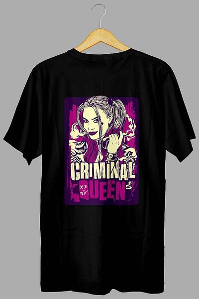 Pisa Art Υπερμεγέθη μπλουζάκι με στάμπα στην πλάτη Criminal Queen Model