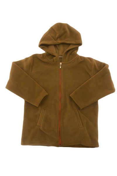 VATAN KIDS Camel Hooded Children's Fleece Cardigan