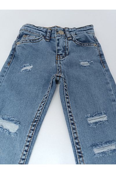 JABBER jeans boy ripped detail light blue