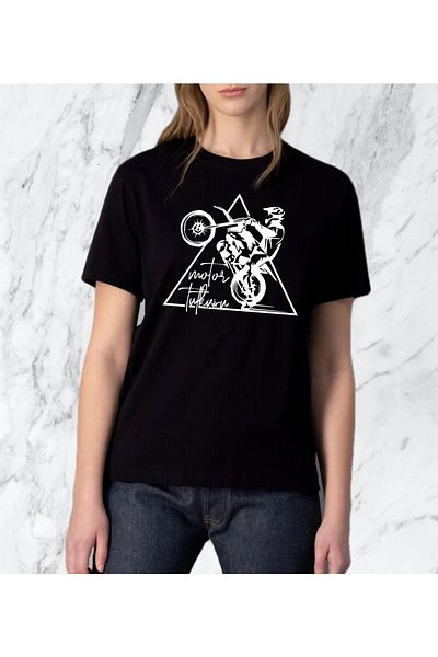 Pisa Art Κανονικό μαύρο μπλουζάκι Unisex Motor Passion