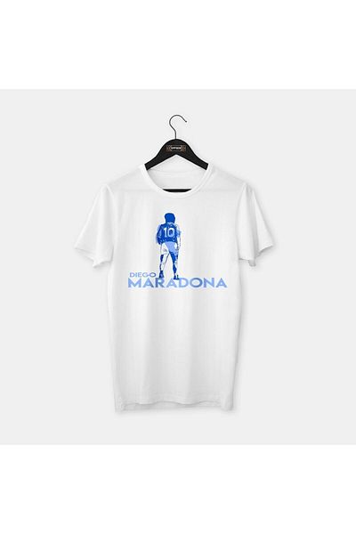 Pisa Art Diego Maradona (napoli) II - Special Drawing Design Series Legends, χτενισμένο βαμβακερό μπλουζάκι