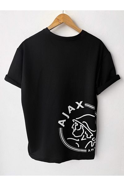 Pisa Art Ανδρικό μπλουζάκι Oversize με στάμπα από βαμβακερό λαιμό και κοντό μανίκι
