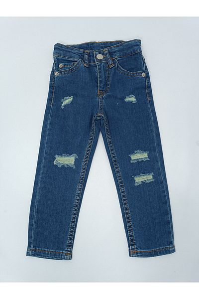 JABBER jeans boy ripped detail dark blue