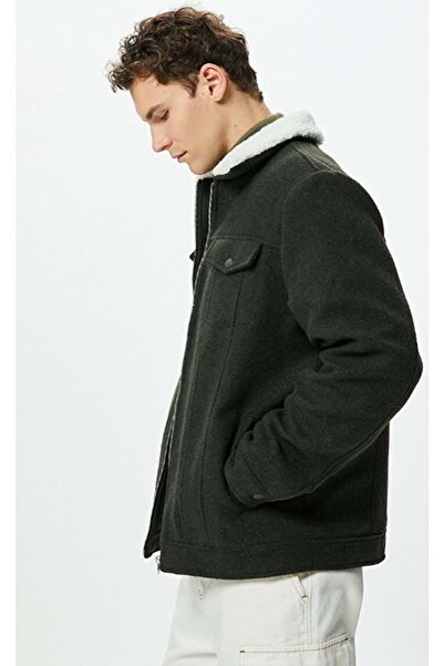 Koton Herrenbekleidung Jacke 4WAM20091HW Khaki