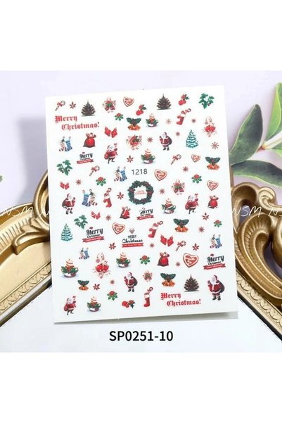 Venalisa Tırnak Yılbaşı Sticker Tırnak Süsleme Nail Art JO1218