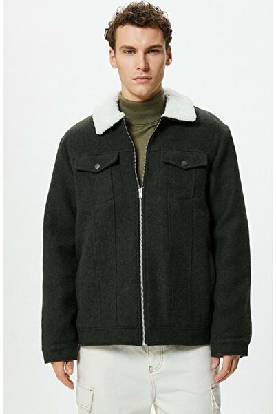 Koton Herrenbekleidung Jacke 4WAM20091HW Khaki