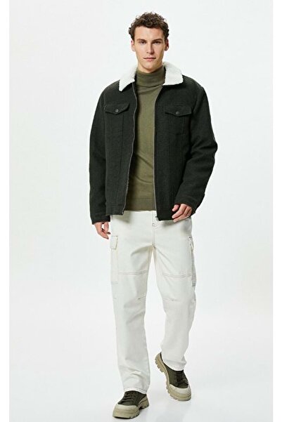 Koton Herrenbekleidung Jacke 4WAM20091HW Khaki