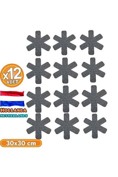 MADETENE Pan Pot and Pyrex Protective Anti-Scratch Felt Set of 12 30x30 Cm