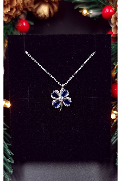 vüs jewel Gümüş Yonca Model Kadın Kolye