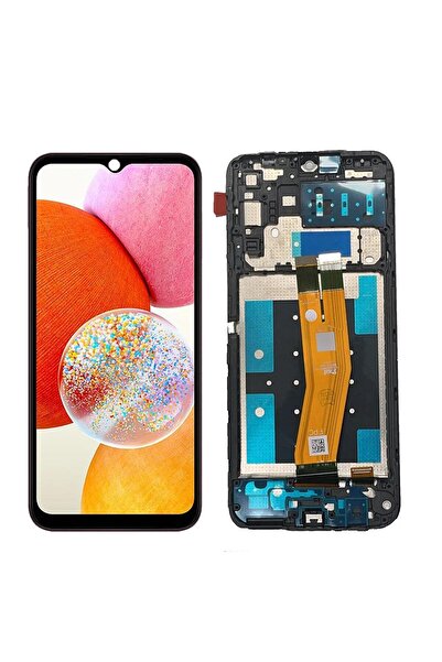 Samsung Galaxy A14 A145 Uyumlu Uyumlu Lcd Ekran Dokunmatik Siyah Servis Çıtalı
