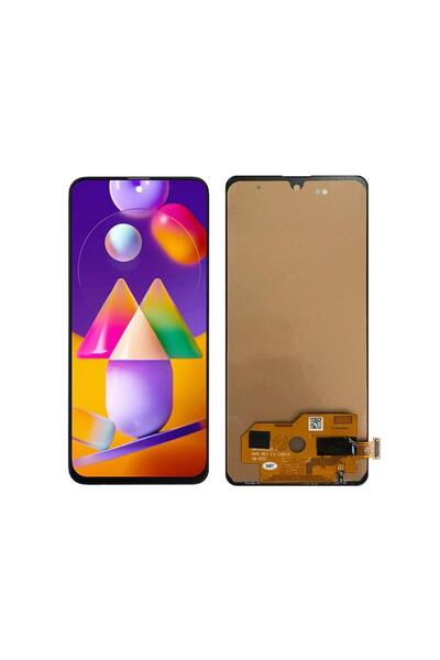 Samsung Galaxy M31s M317 Uyumlu Lcd Ekran Dokunmatik Siyah Oled Çıtasız